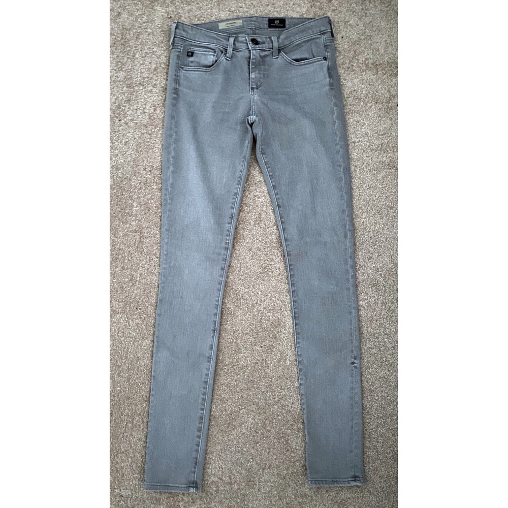 Adriano Goldschmied AG Gray Denim Jeans, The Legging, Super Skinny